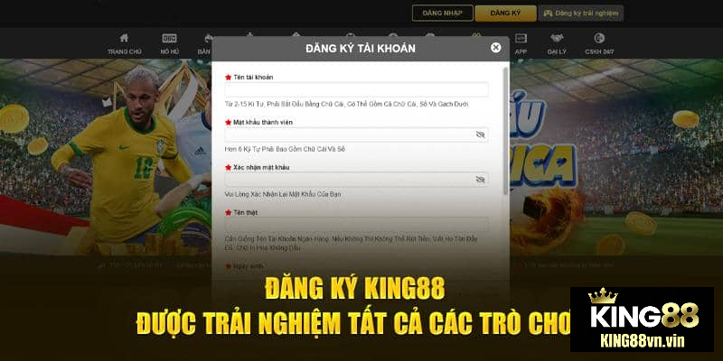 Đăng kí King88 thành công giúp người chơi thoải mái khám phá kho tàng game đa dạng